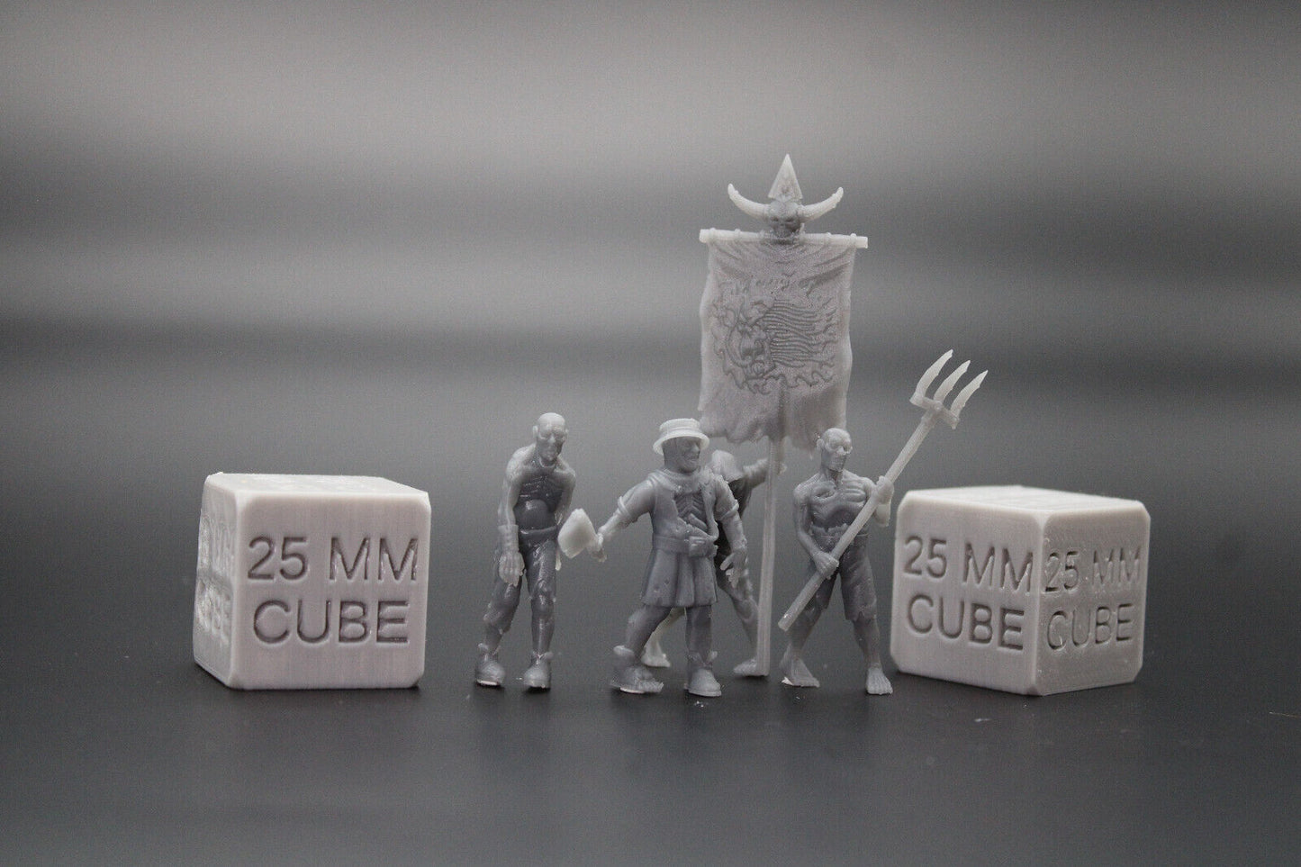 Zombie Horde 20 Units Musician Standard 32mm Miniature Dnd Skirmish Oldhammer