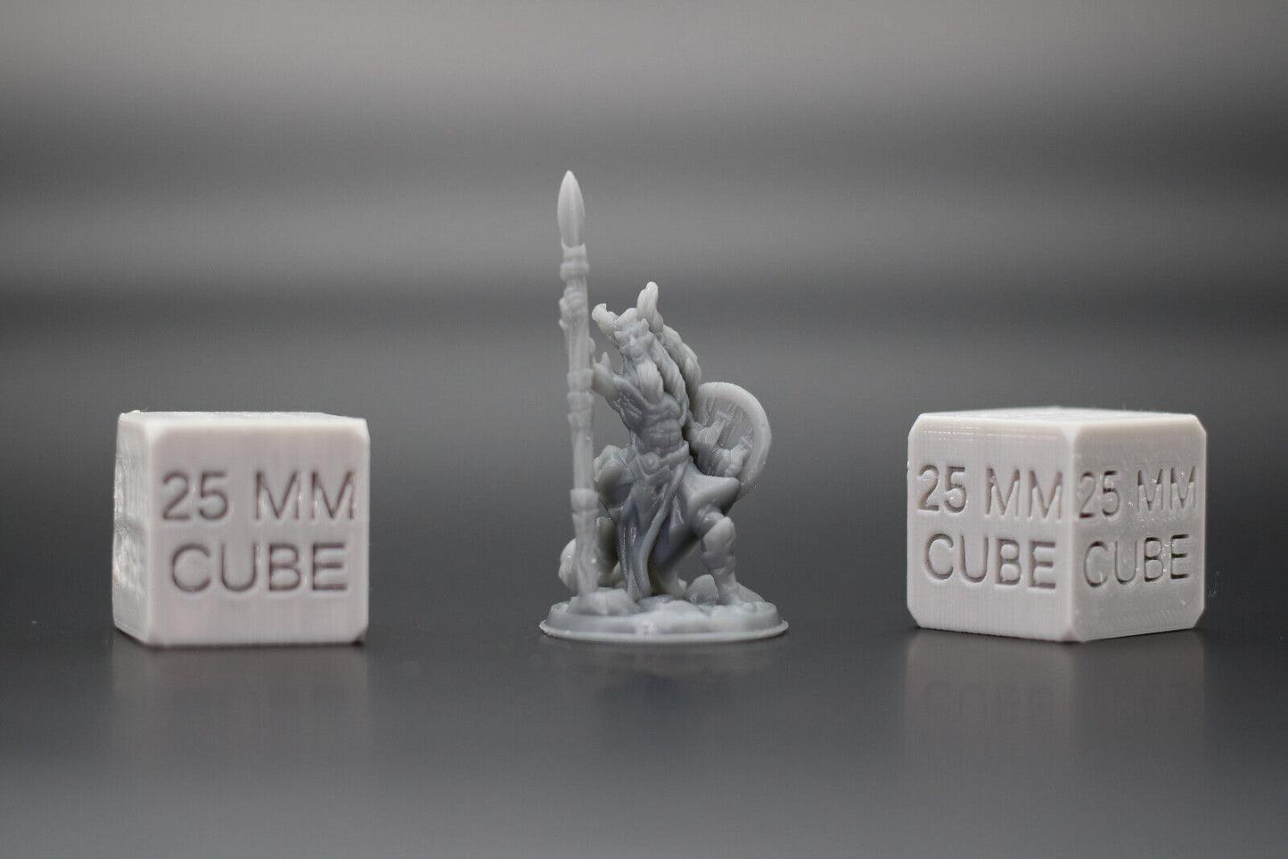 Tiefling Demonkin with Spear 32mm Miniature Dnd Skirmish