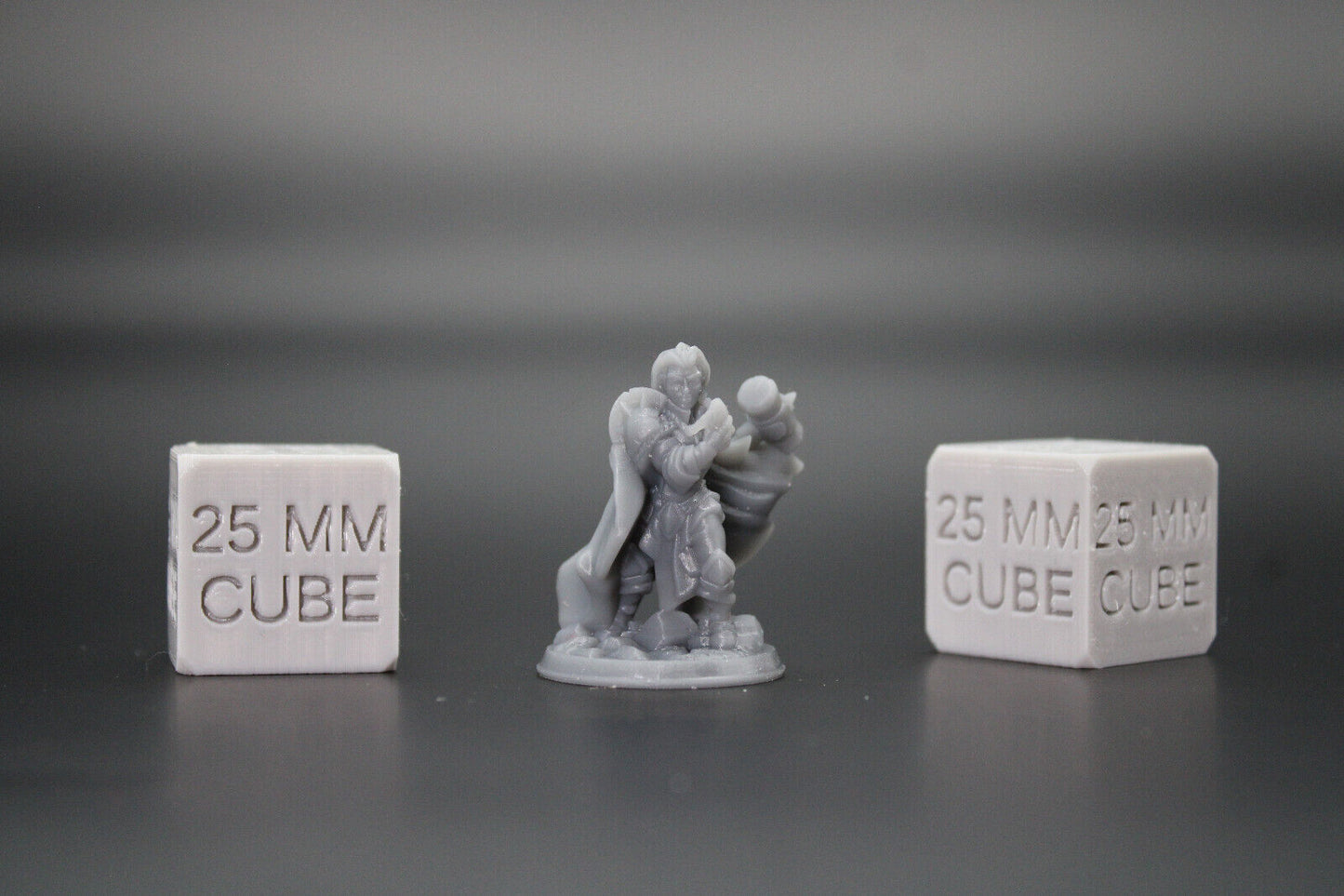 Cleric Paladin Female with Great War Hammer & Amulet 32mm Miniature Dnd Skirmish