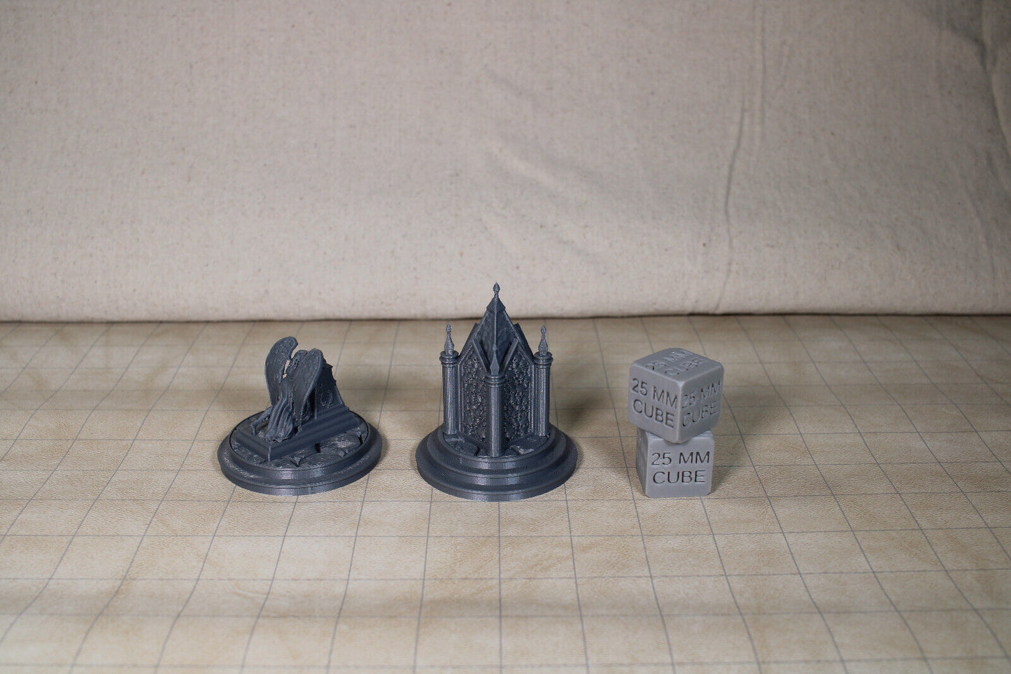 Tabletop Terrain Monument Weeping Angel Statue Dnd RPG wargame skirmish 28mm