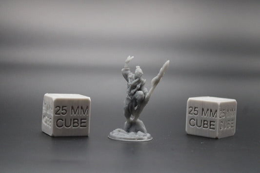 Monk Spear Beaded Necklace 32mm Miniature Dnd Skirmish