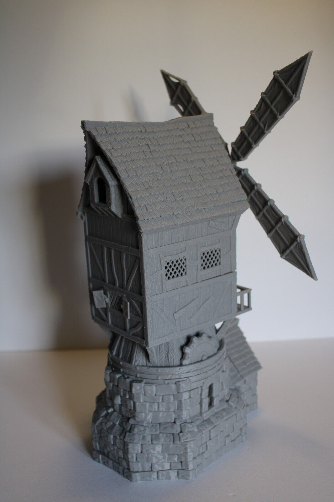 Tabletop Terrain Windmill Grain Mill Dnd RPG wargame skirmish 28mm Spins & Pivot