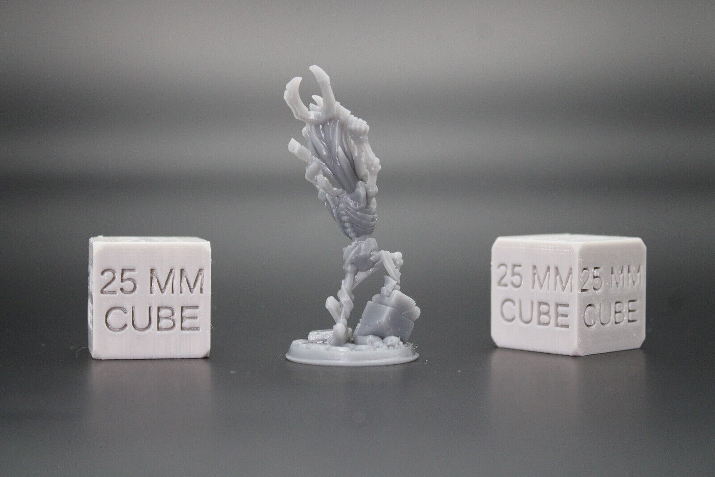 Skeleton Undead Dual Wield Sickle Flying Hair 32mm Miniature Dnd Skirmish