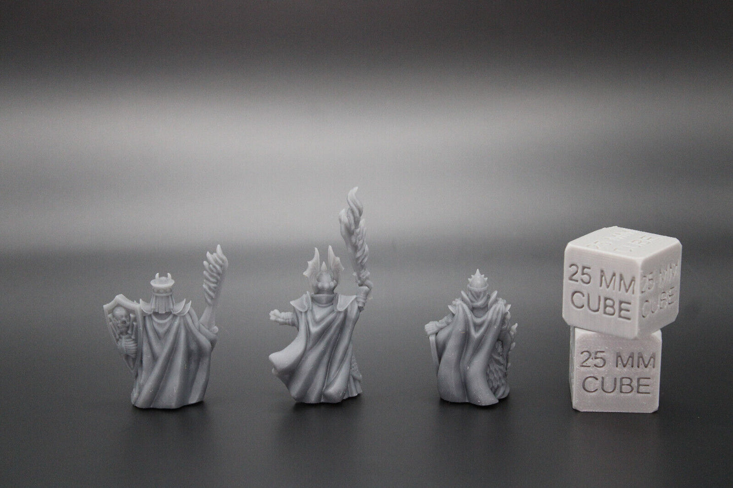 Skeleton Undead Armored Death Knight x3 32mm Miniature Dnd Skirmish HeroQuest