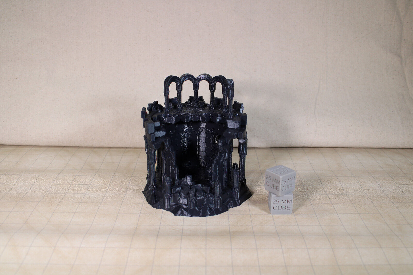 Tabletop Terrain Elven Destroyed Fort Garrison Dnd RPG wargame skirmish 28mm