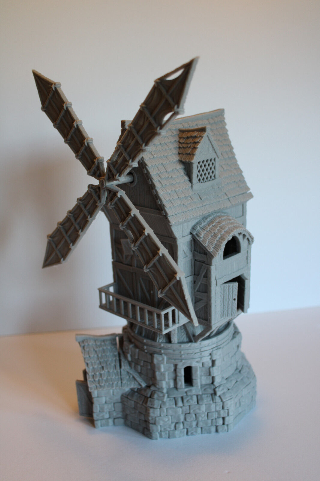 Tabletop Terrain Windmill Grain Mill Dnd RPG wargame skirmish 28mm Spins & Pivot
