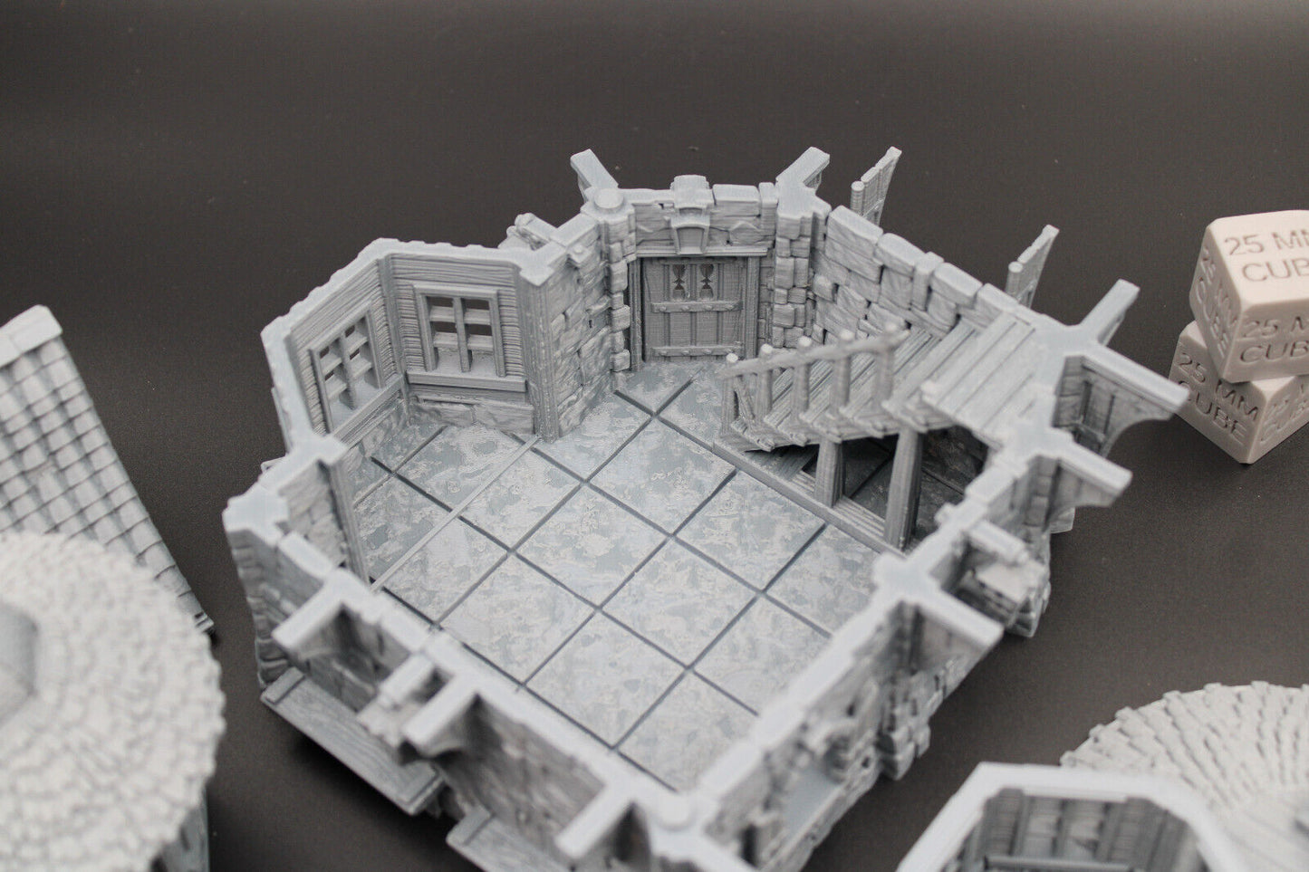 Tabletop Terrain Fantasy Forgotten Manor House Dnd RPG wargame skirmish 28mm