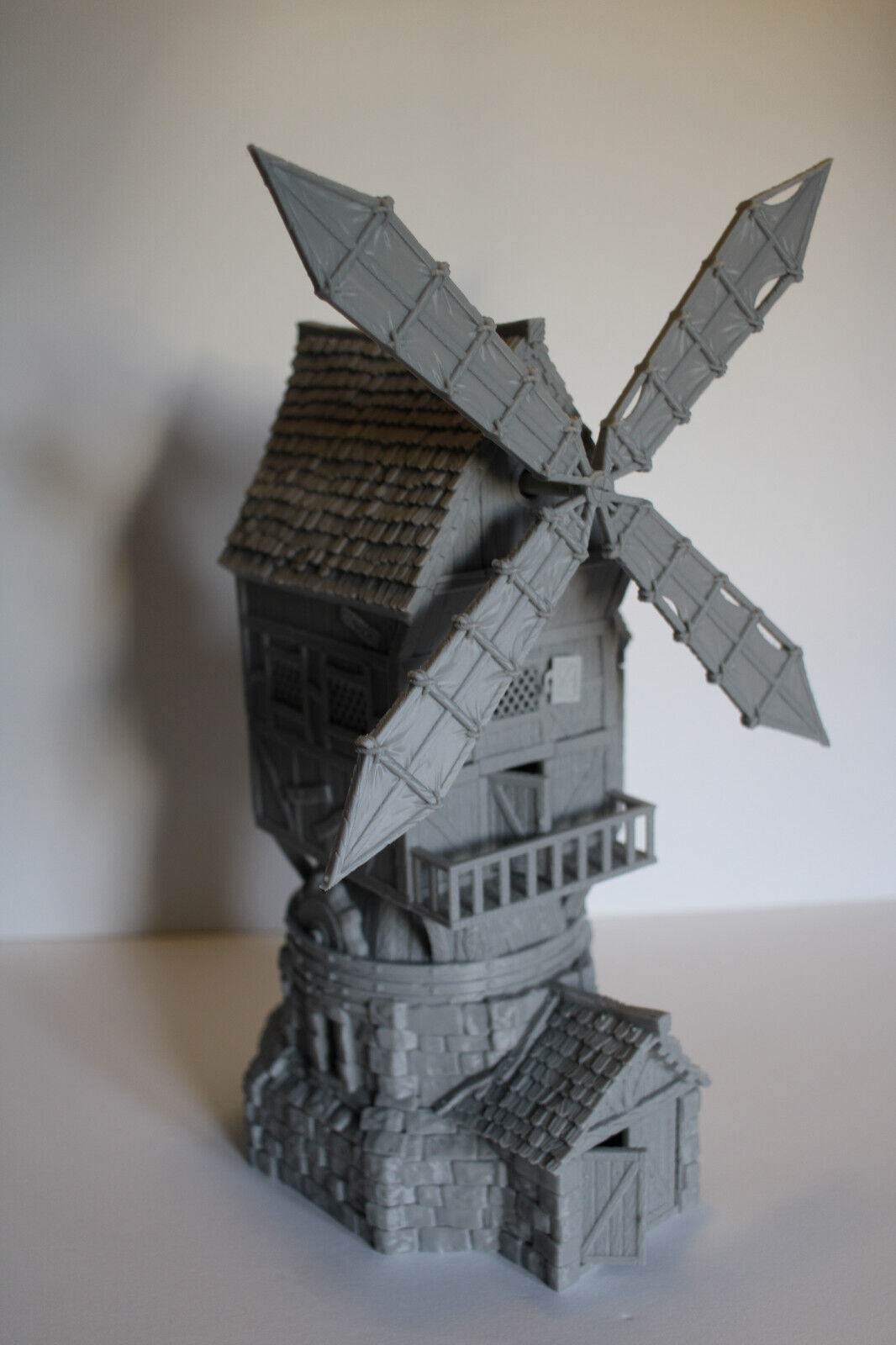 Tabletop Terrain Windmill Grain Mill Dnd RPG wargame skirmish 28mm Spins & Pivot