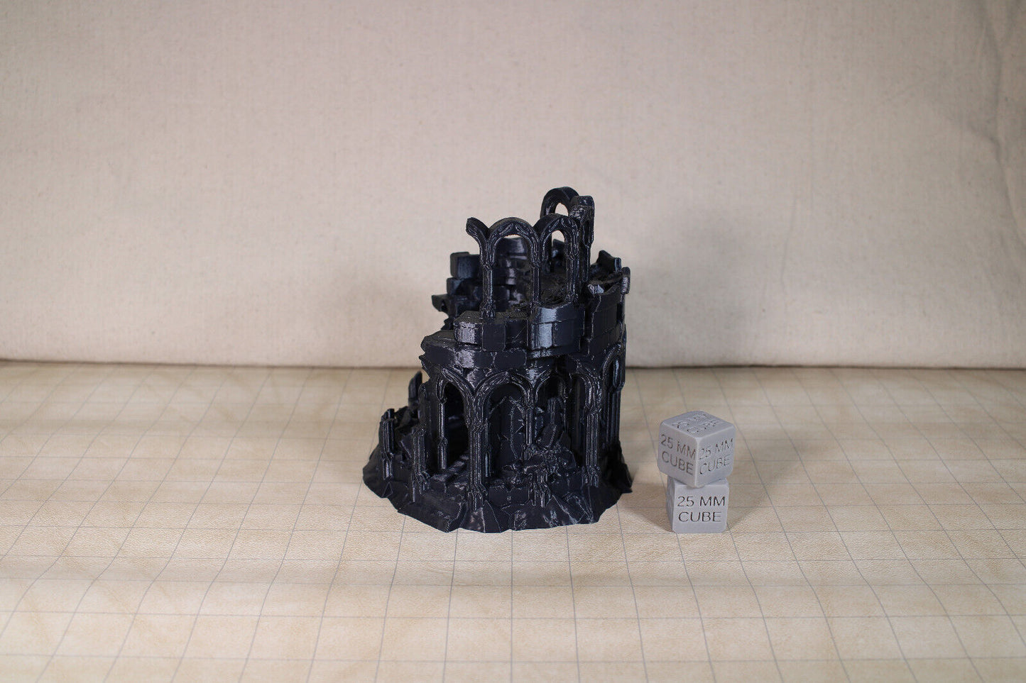Tabletop Terrain Elven Destroyed Fort Garrison Dnd RPG wargame skirmish 28mm