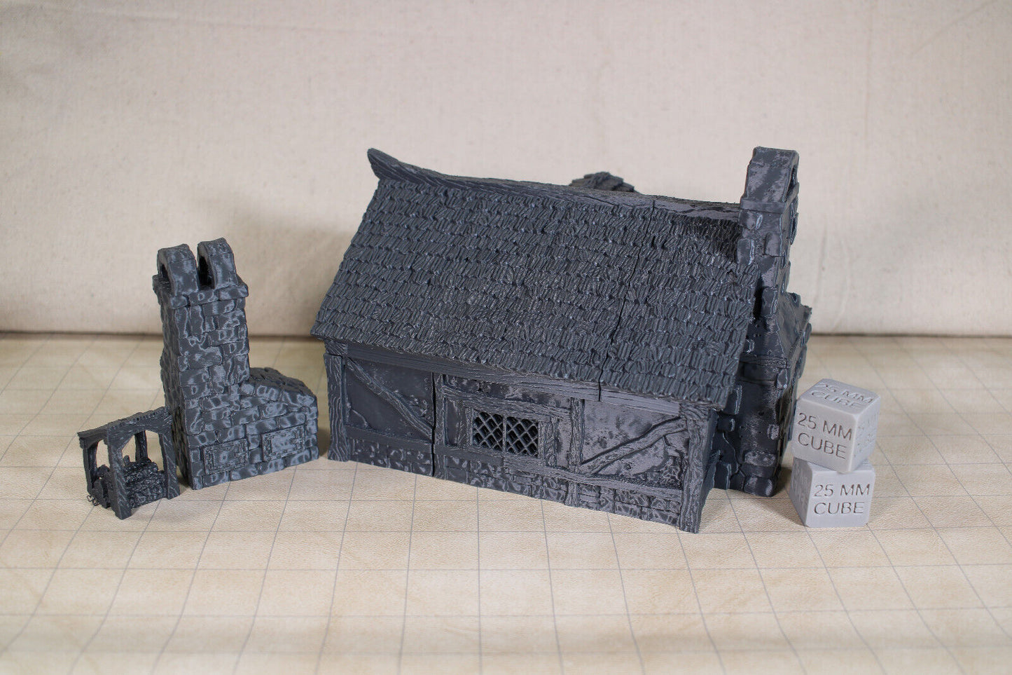 Tabletop Terrain Baker Cottage House Dnd RPG wargame skirmish 28mm