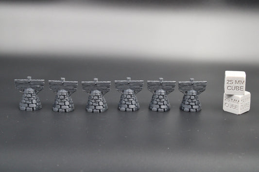 Tabletop Terrain Sign Objective Marker Scatter x6 Dnd RPG Wargame Skirmish 28mm