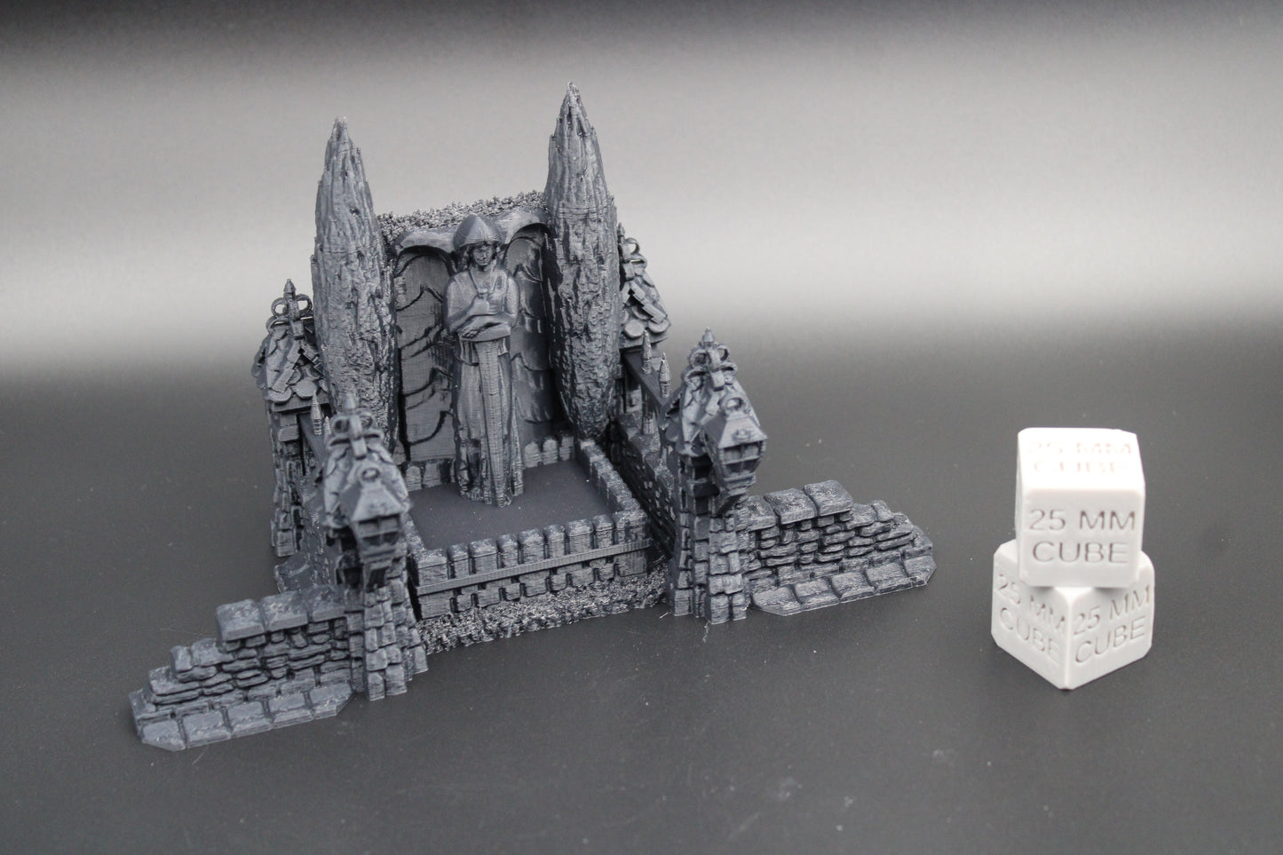 Tabletop Terrain Medieval Angel Fountain Town Center Dnd RPG wargame skirmish 28mm
