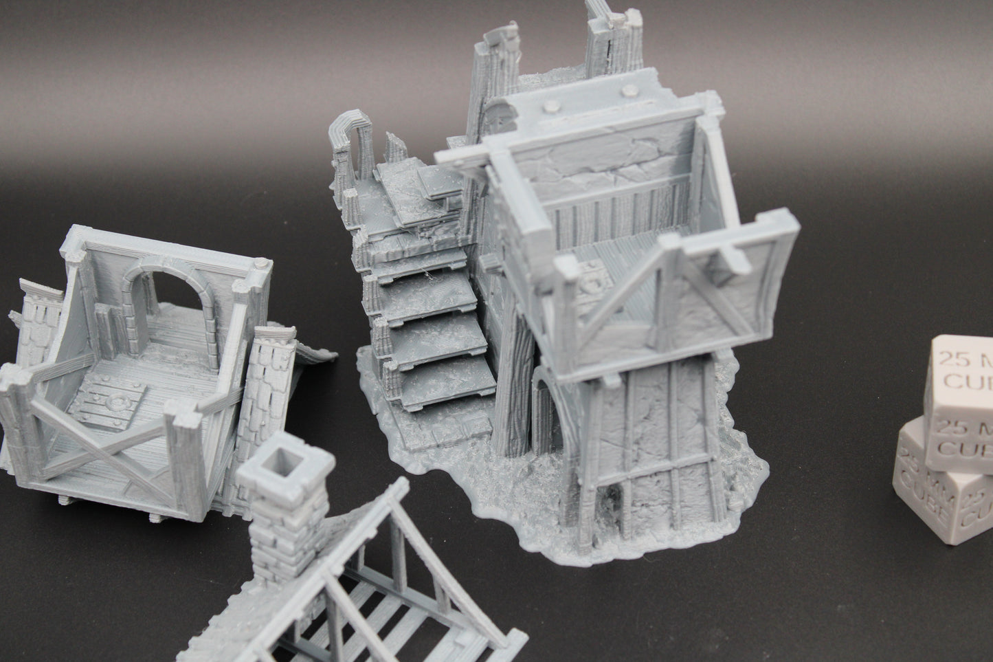 Tabletop Terrain Fantasy Cottage Tower House Ruin Dnd RPG wargame skirmish 28mm
