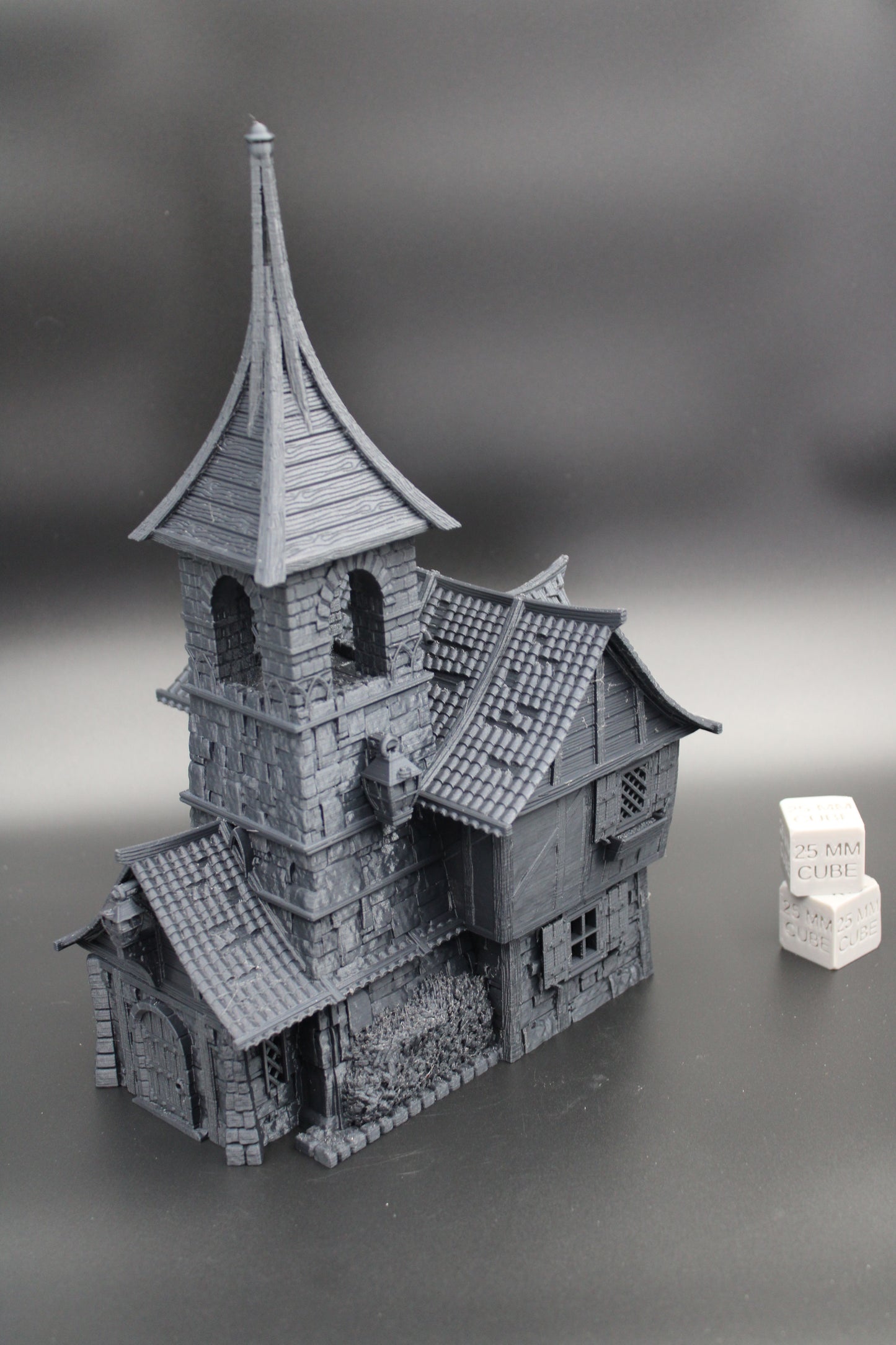Tabletop Terrain Fantasy Chapel Tower House Dnd RPG wargame skirmish 28mm