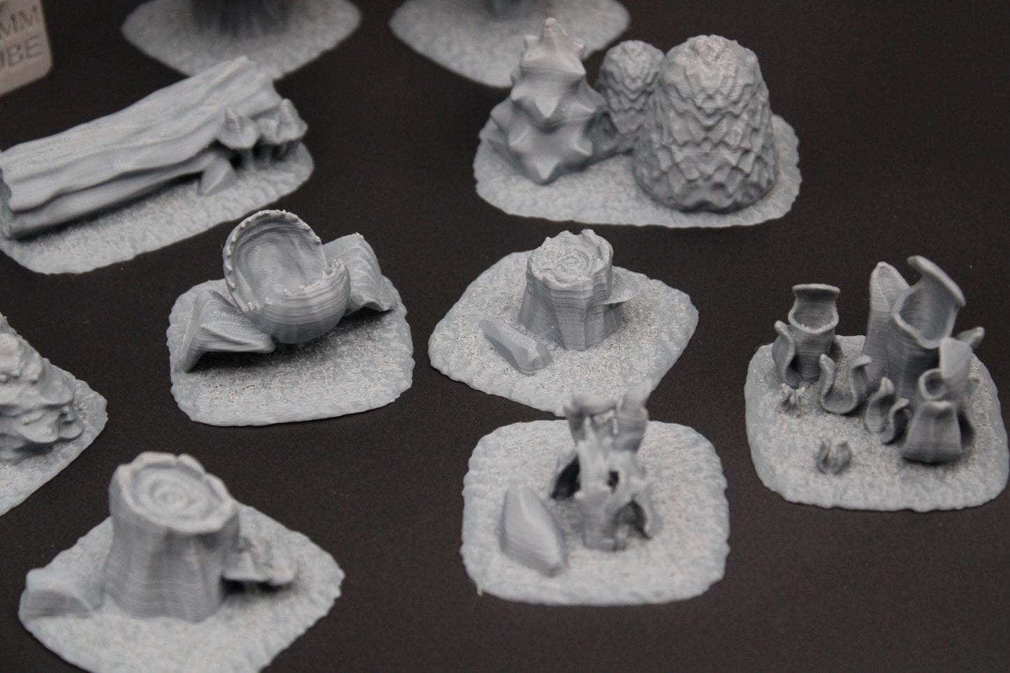 Tabletop Terrain Forest Scatter Tree Stump Shrub Set Dnd RPG Wargame Skirmish 28mm
