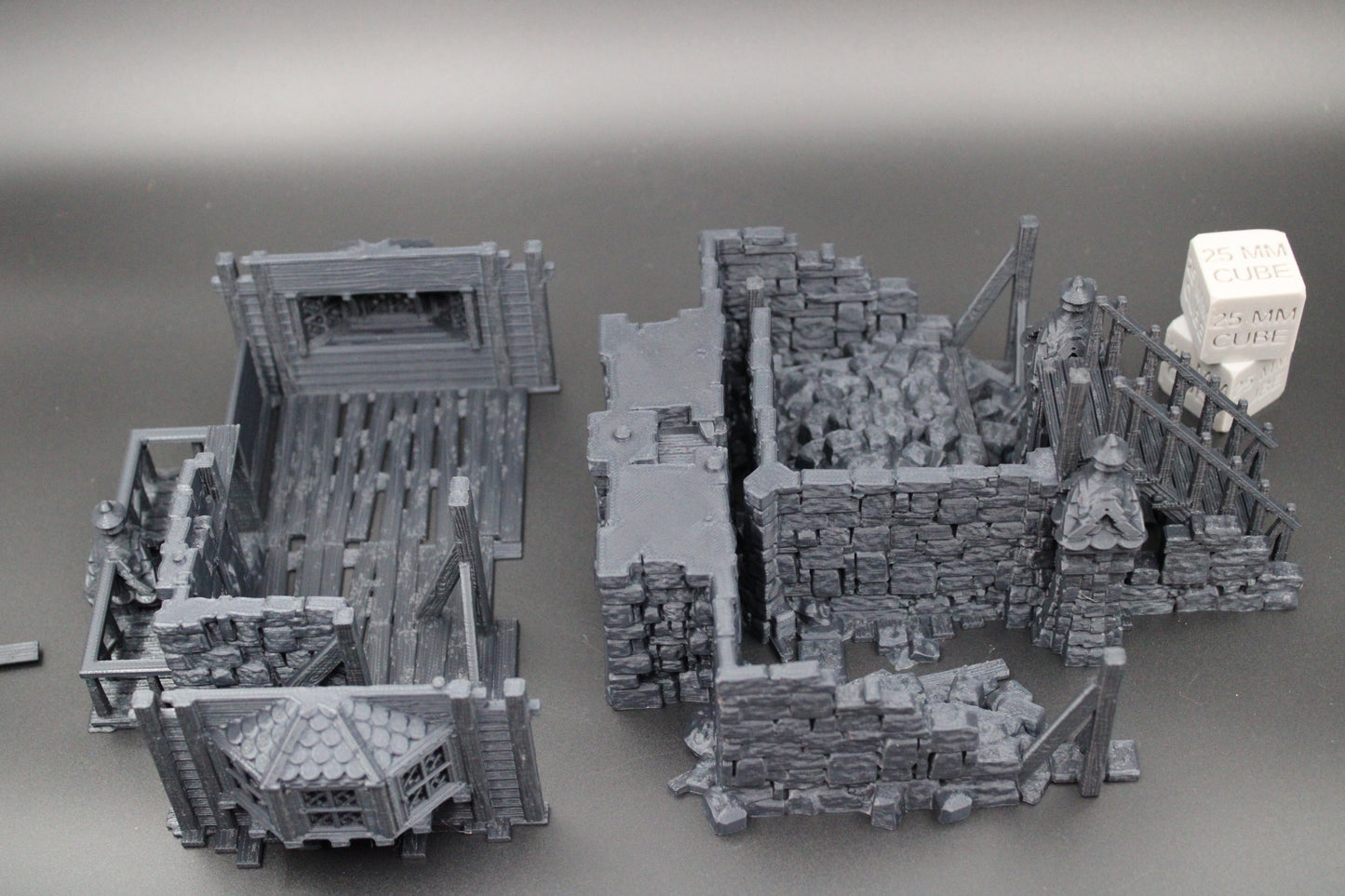 Tabletop Terrain Fantasy Manor House Estate Ruin Dnd RPG wargame skirmish 28mm