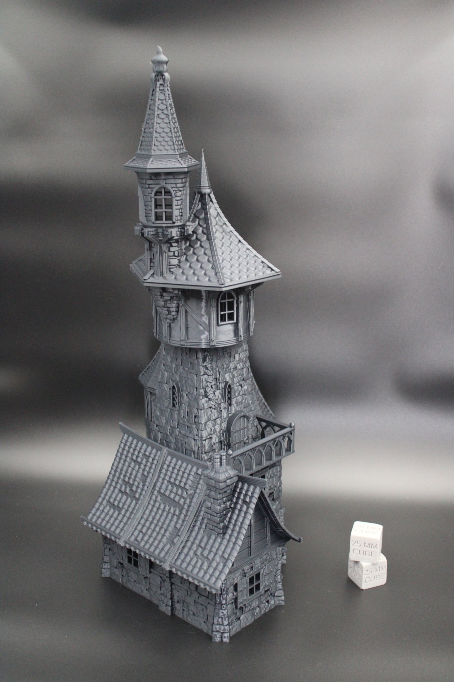 Tabletop Terrain Fantasy Wizard Guild Tower House Dnd RPG wargame skirmish 28mm