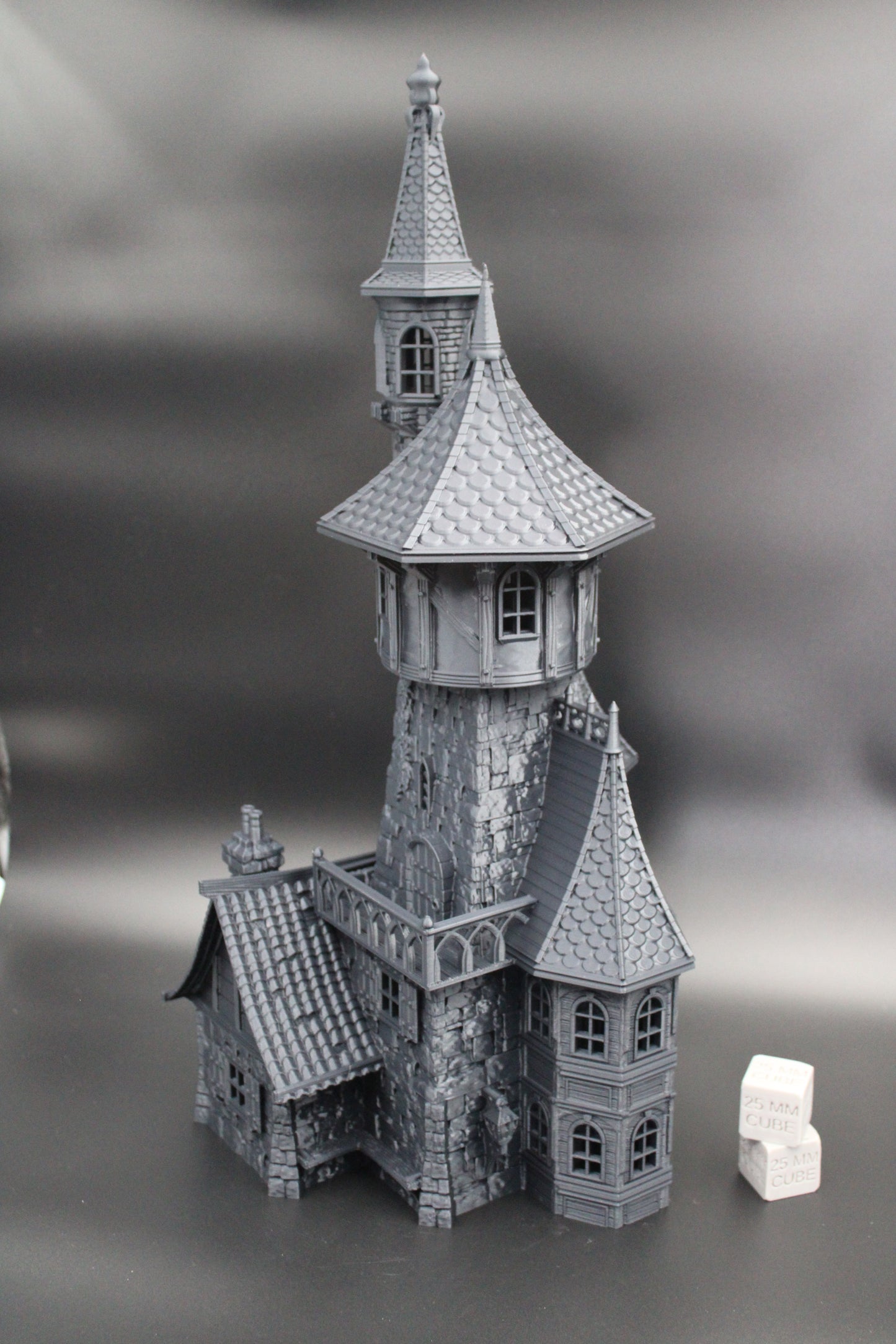 Tabletop Terrain Fantasy Wizard Guild Tower House Dnd RPG wargame skirmish 28mm
