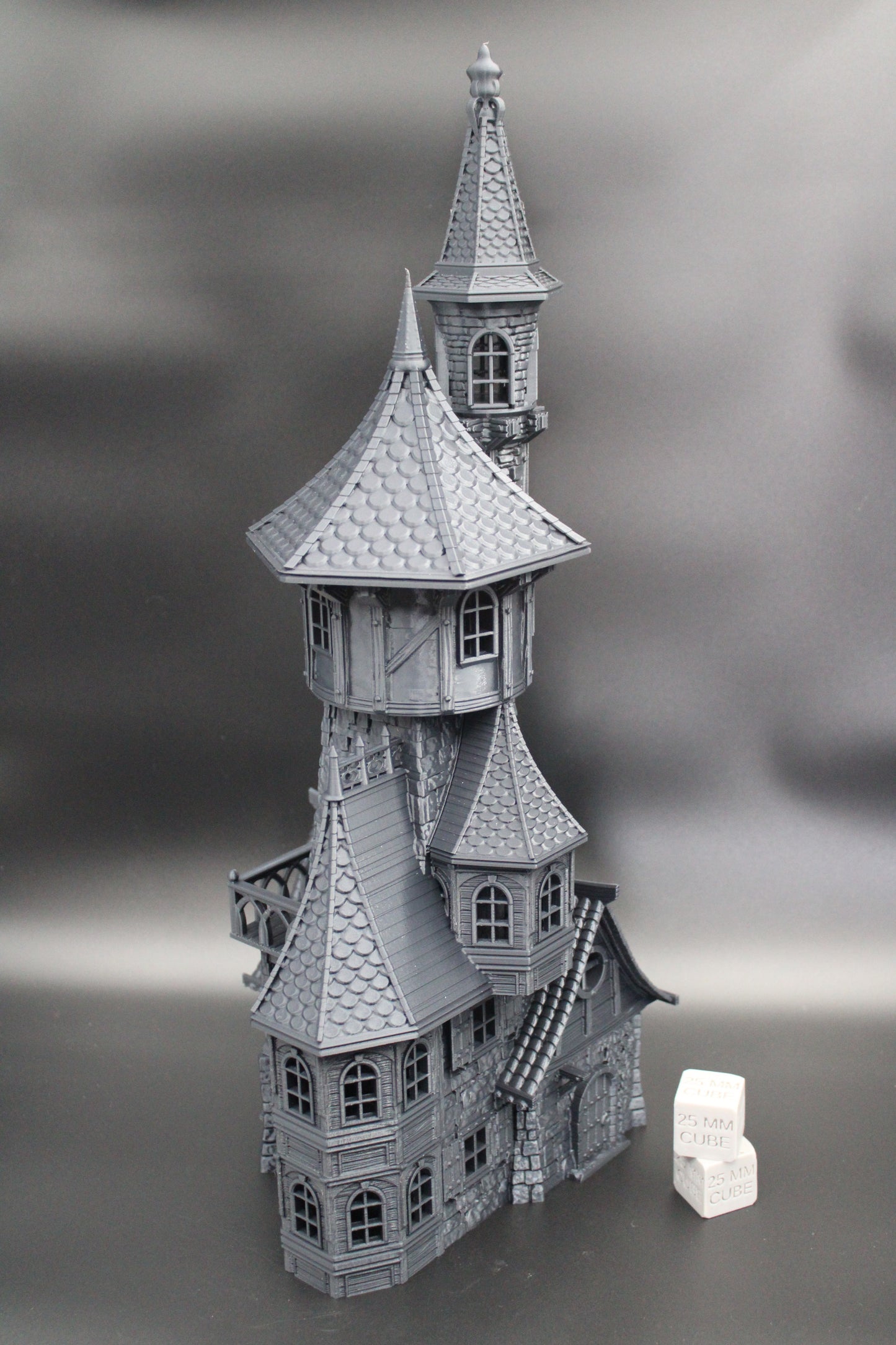Tabletop Terrain Fantasy Wizard Guild Tower House Dnd RPG wargame skirmish 28mm