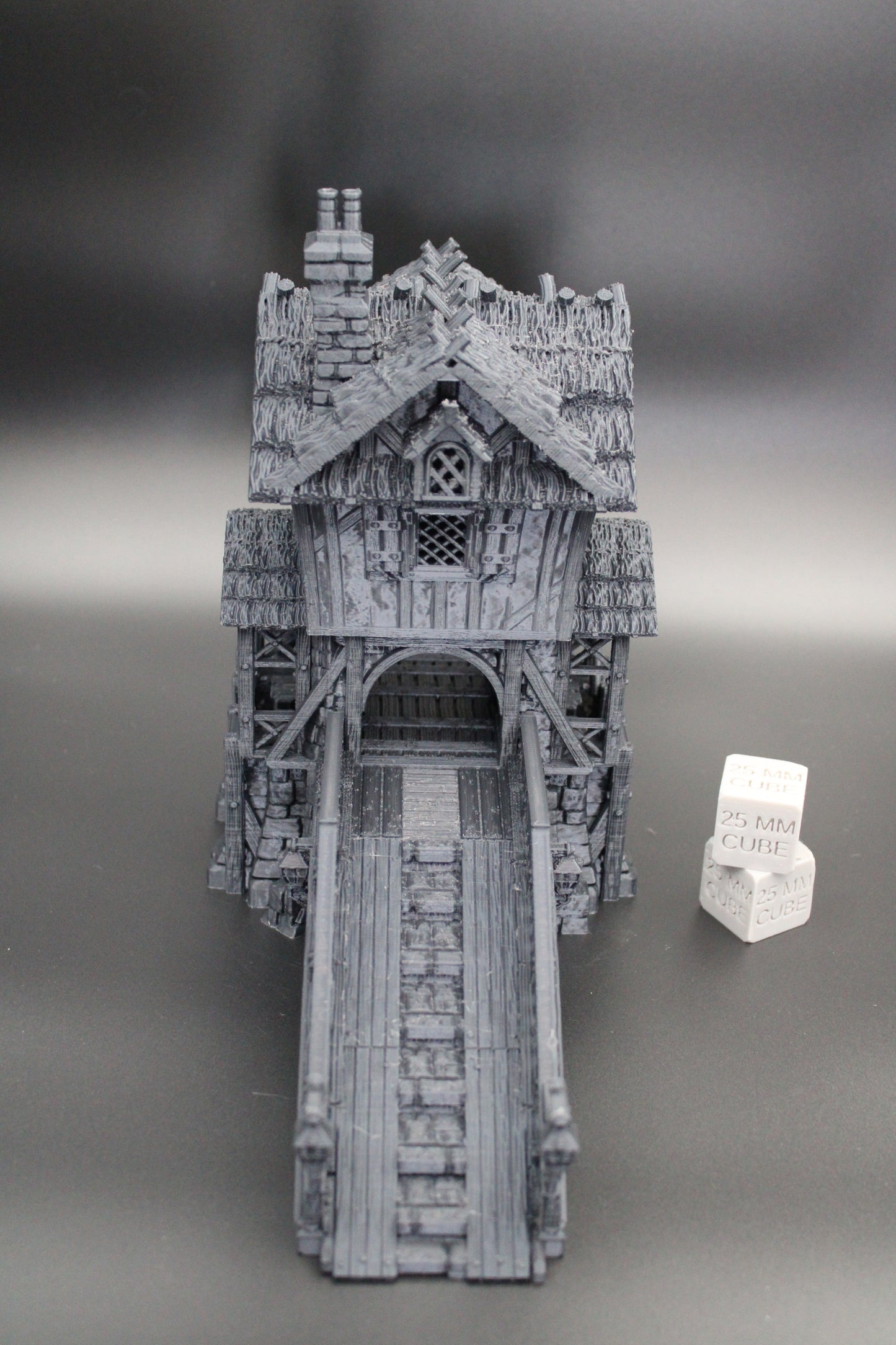 Tabletop Terrain Fantasy Toll Bridge Tower Overpass Dnd RPG wargame skirmish 28mm
