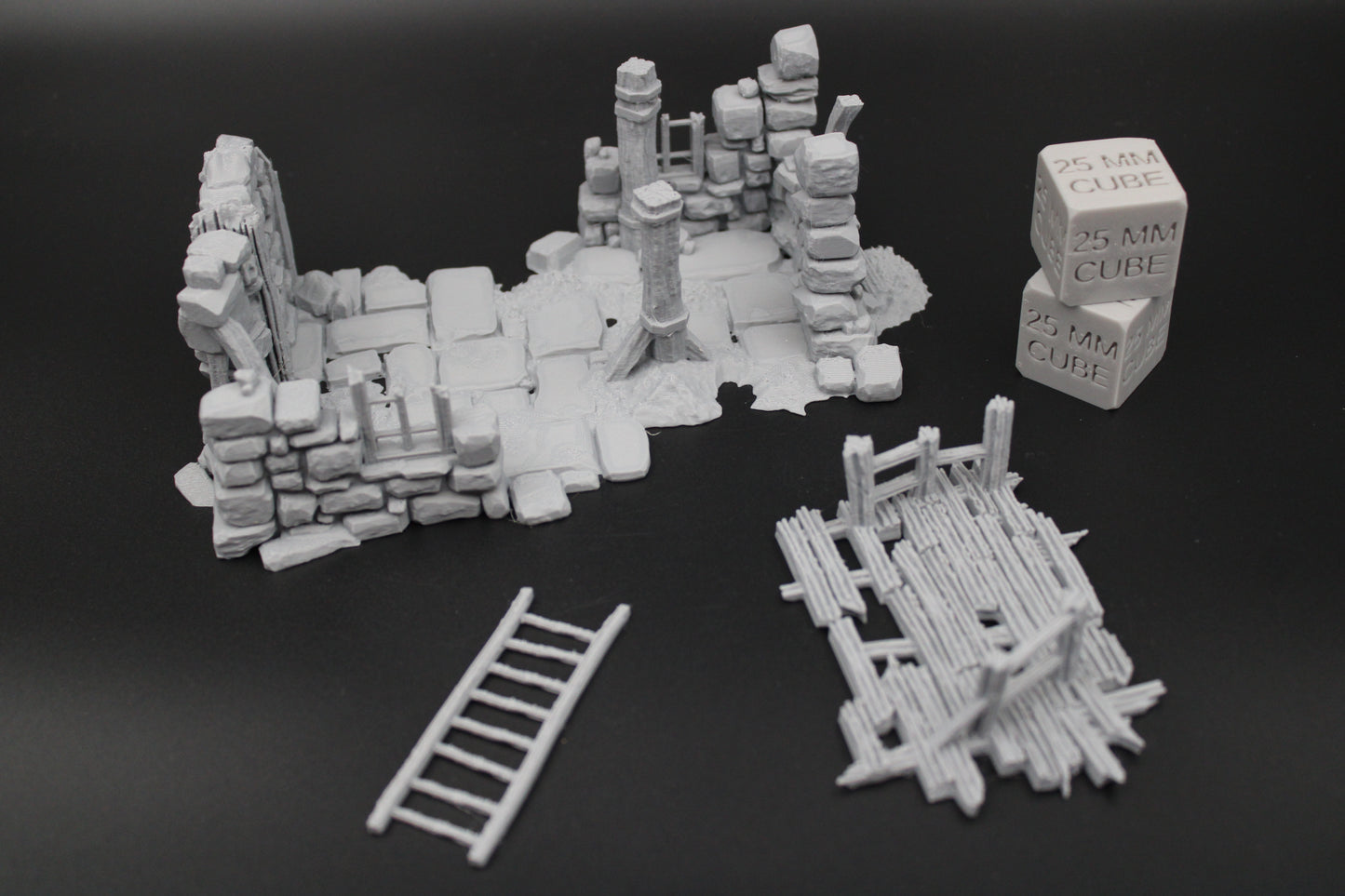 Tabletop Terrain Fantasy Small House Ruin Dnd RPG Wargame Skirmish 28mm