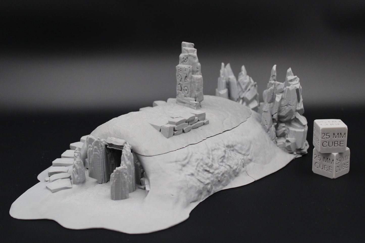 Tabletop Terrain Crypt Burial Mound Barrow Dnd RPG wargame skirmish 28mm 32mm BC2