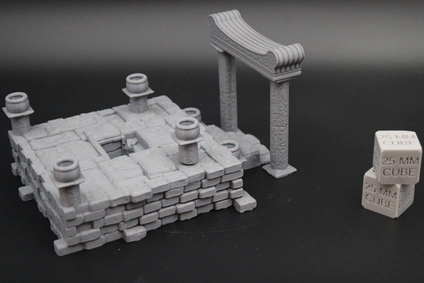 Tabletop Terrain Temple Dungeon Entrance Dnd RPG Skirmish 28mm