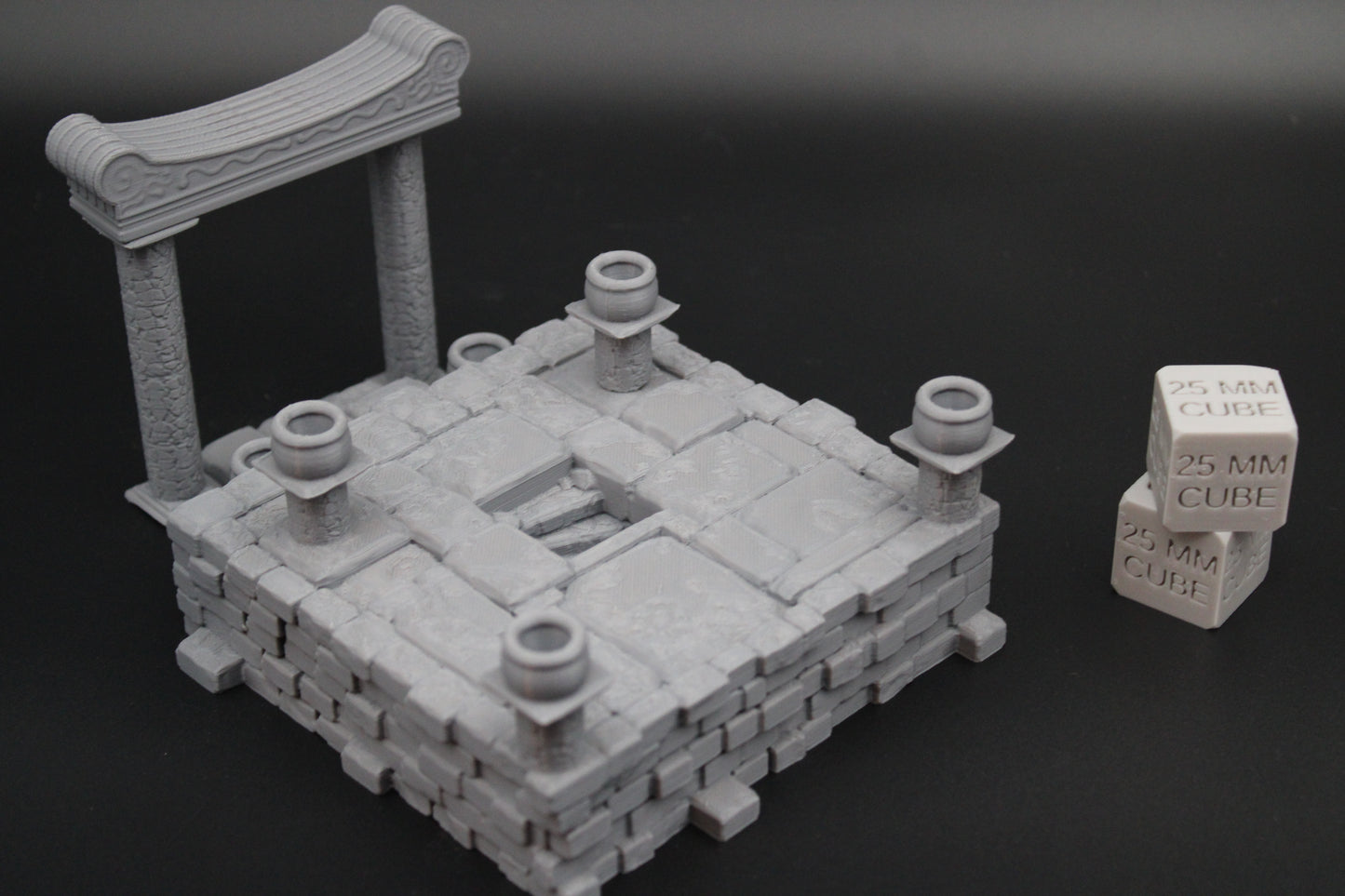 Tabletop Terrain Temple Dungeon Entrance Dnd RPG Skirmish 28mm