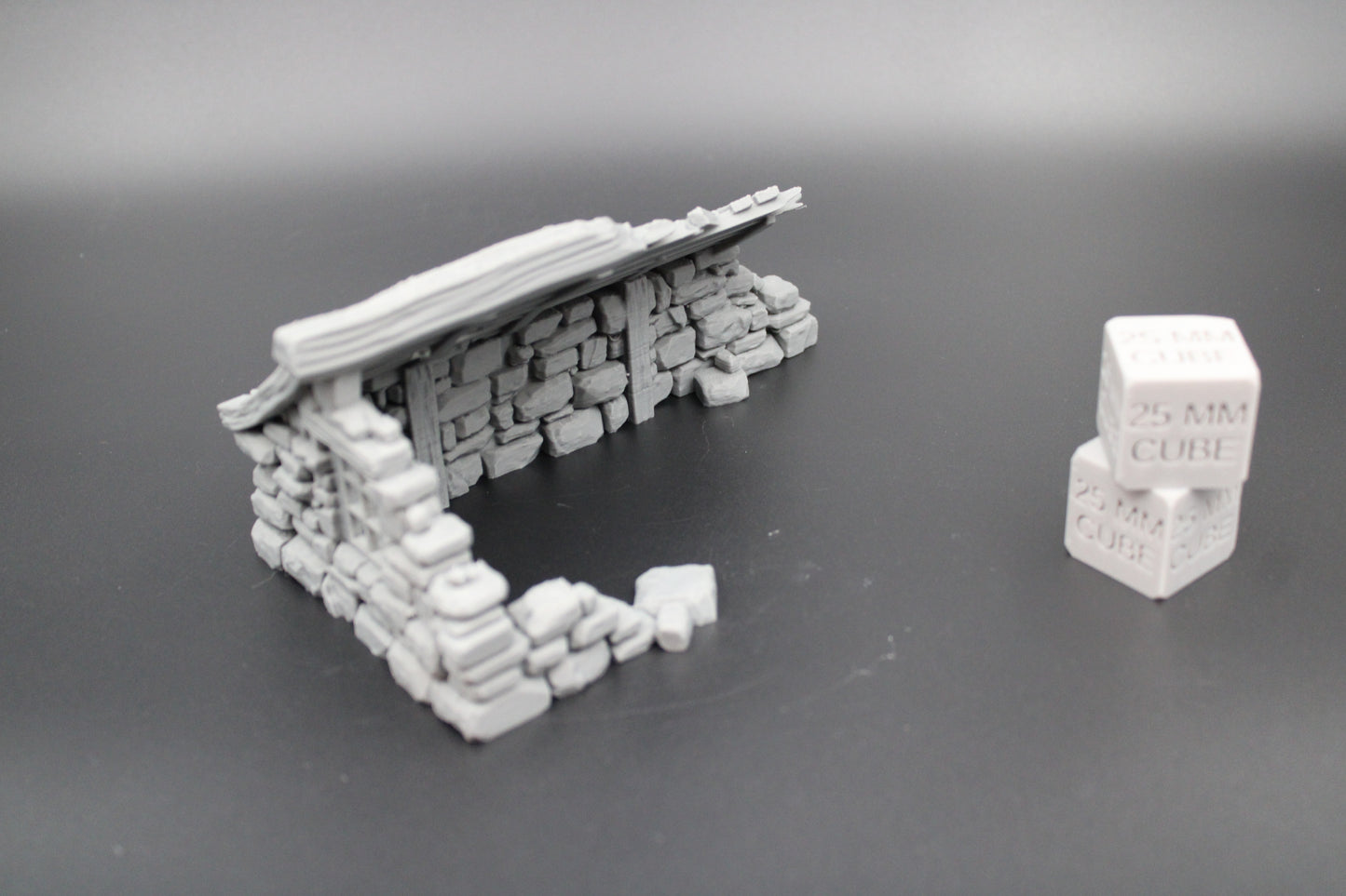 Tabletop Terrain Fantasy Medieval Stone House Ruin Dnd RPG Wargame Skirmish 28mm