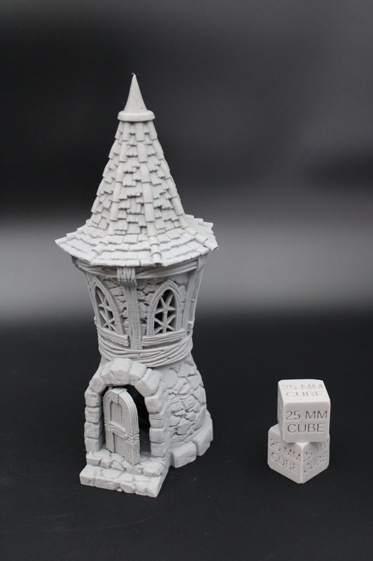 Tabletop Terrain Stylized Tower Whimsical Dnd RPG wargame skirmish 28mm