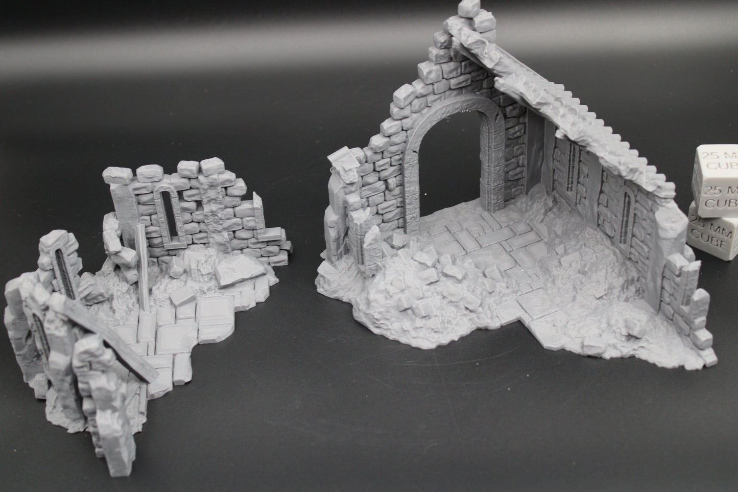 Tabletop Terrain Fantasy Medieval Church Chapel Basilica Ruin Dnd RPG Wargame Skirmish 28mm