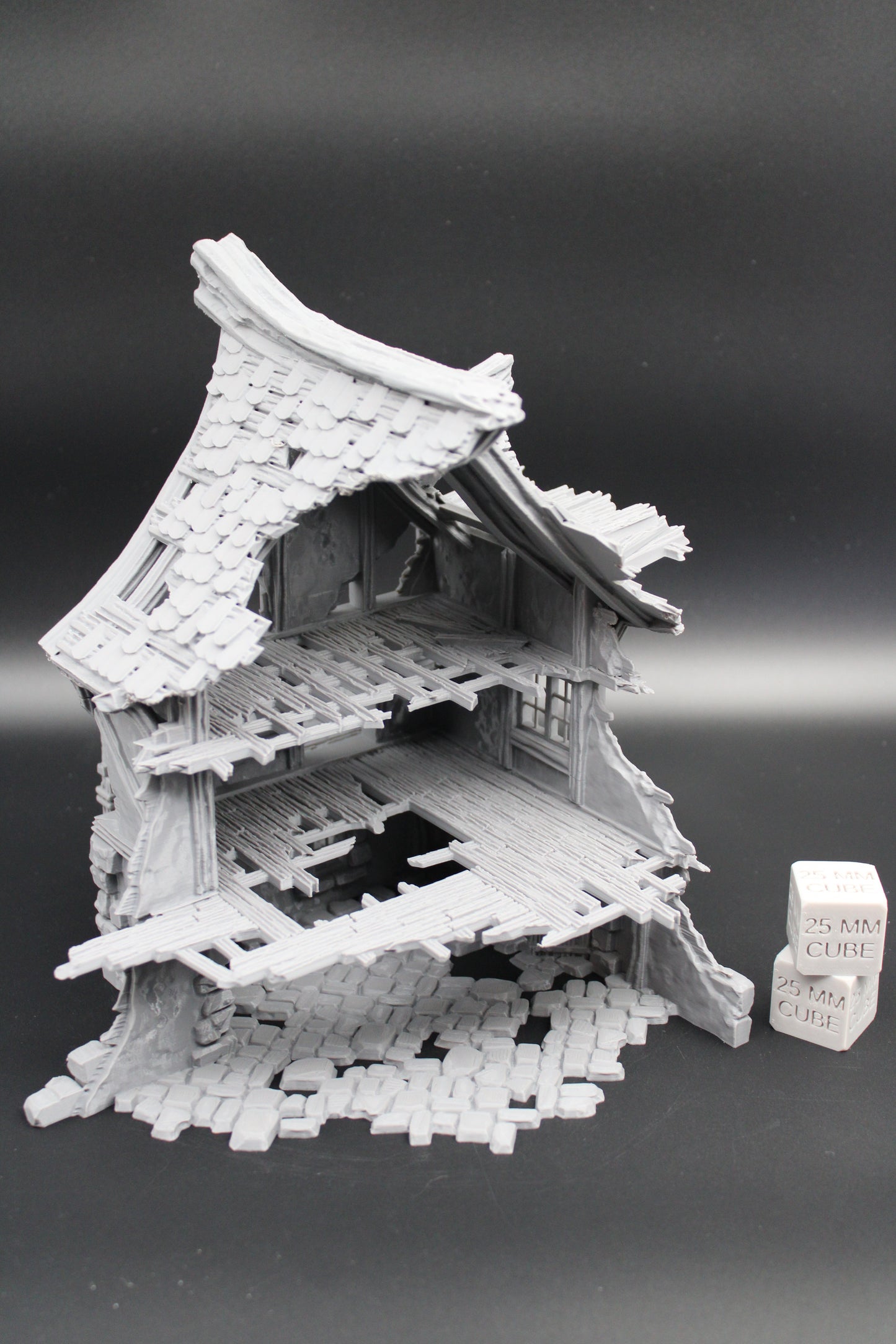 Tabletop Terrain Fantasy Medieval House Ruin 8x7x9 Dnd RPG Wargame Skirmish
