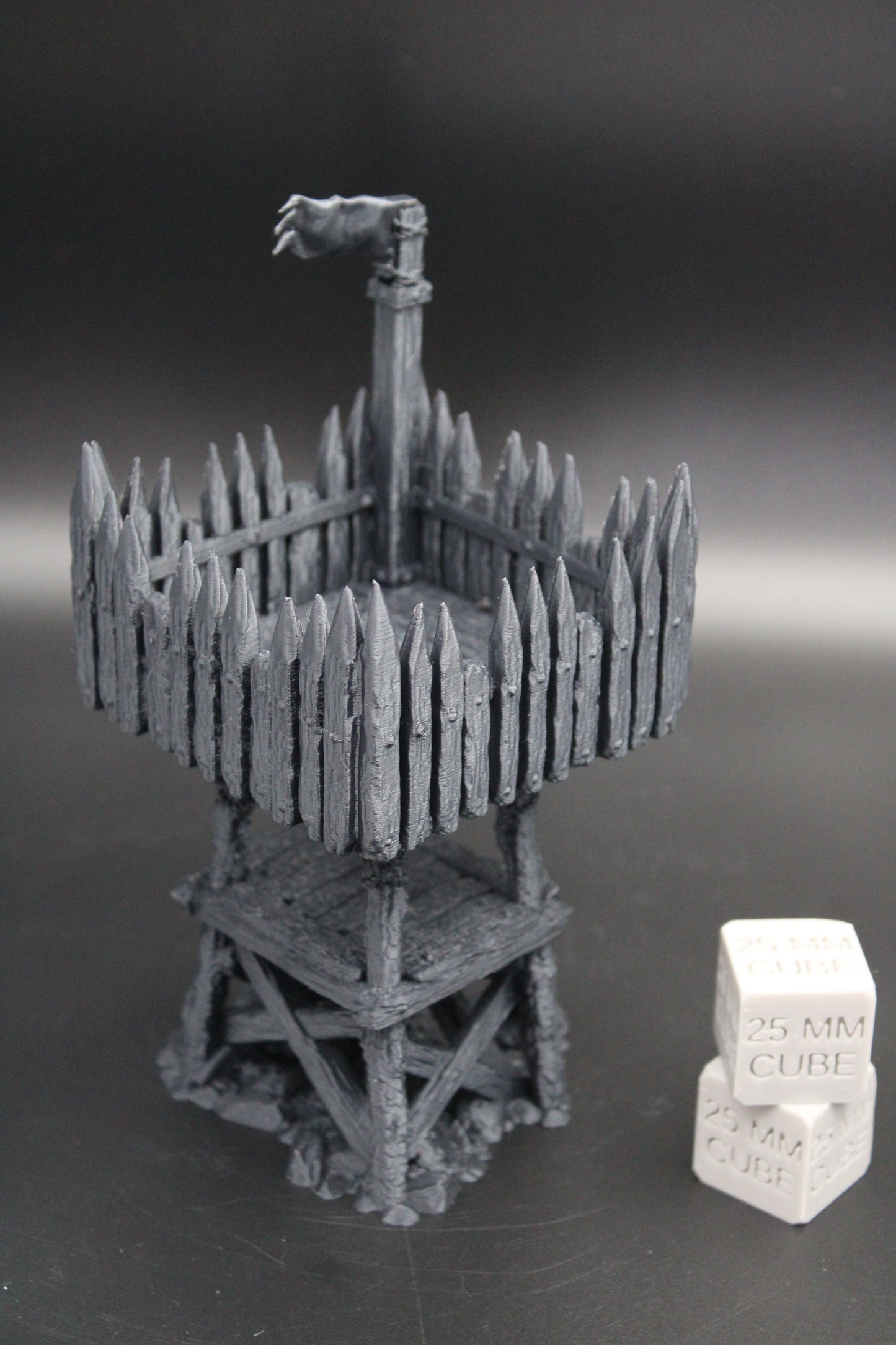 Tabletop Terrain Wood Lookout Watchtower Tower Fence Viking Germanic Highland Dnd RPG Skirmish