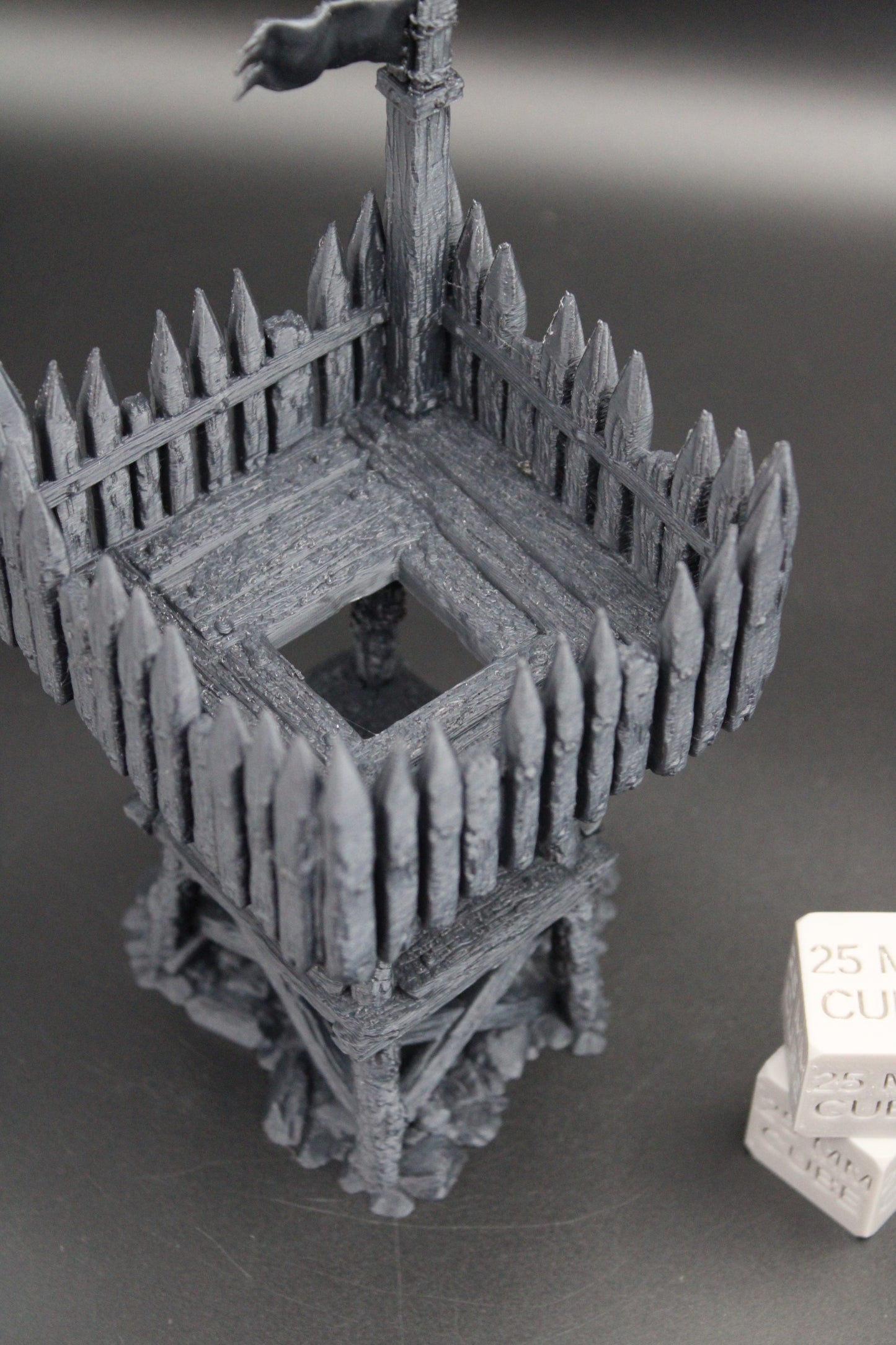 Tabletop Terrain Wood Lookout Watchtower Tower Fence Viking Germanic Highland Dnd RPG Skirmish