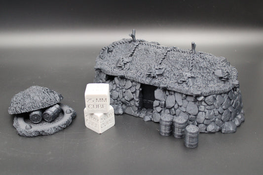 Tabletop Terrain Stone Earth Livestock Barn Viking Germanic Highland Dnd RPG Skirmish