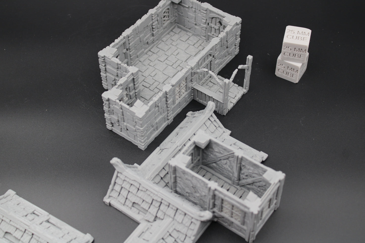 Tabletop Terrain Plaster Stone House 4of19 Town City Dnd RPG wargame skirmish 32mm