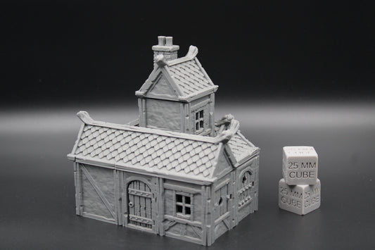 Tabletop Terrain Plaster Cob House 3of19 Town City Dnd RPG wargame skirmish 28-32mm
