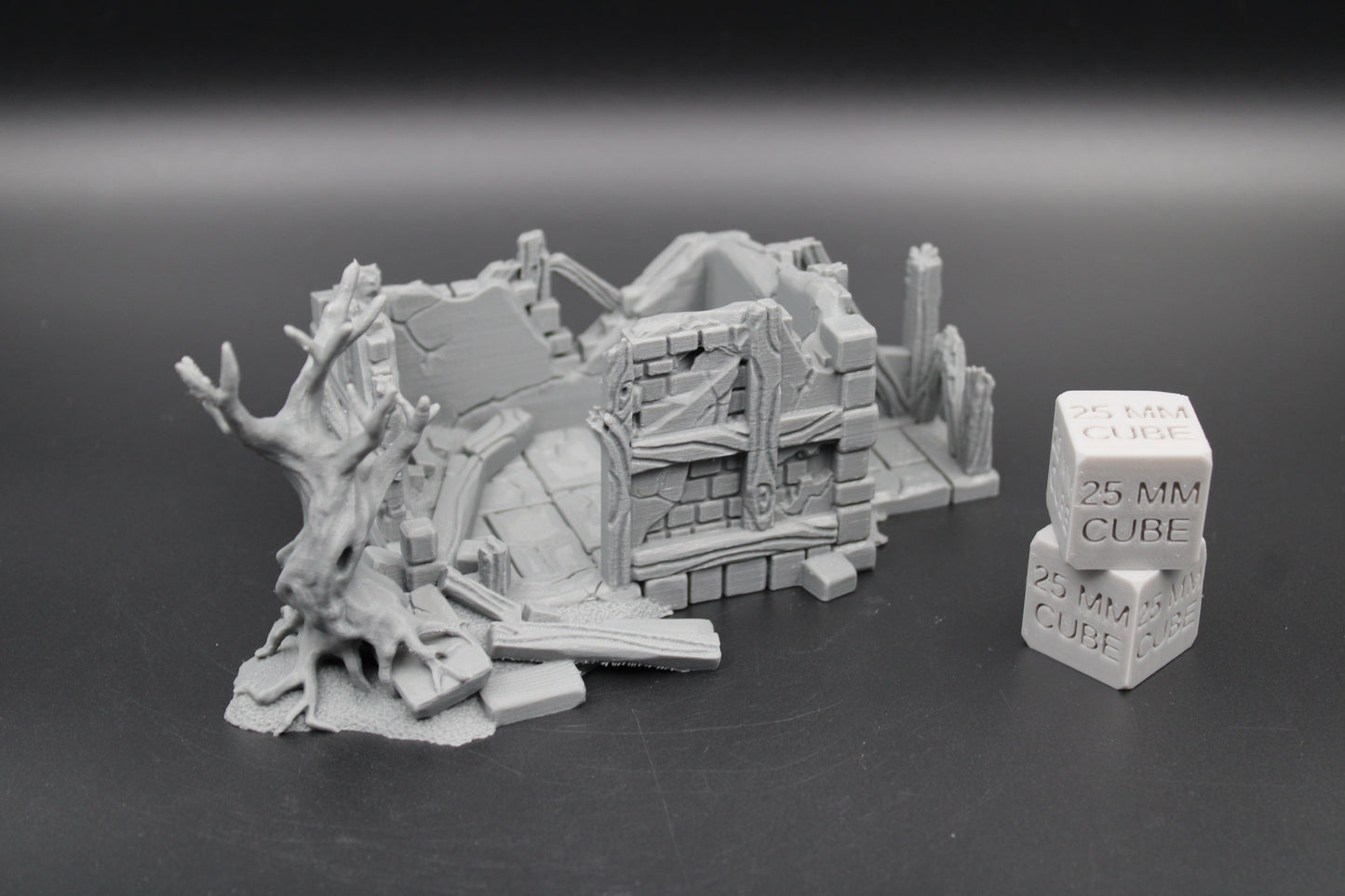 Tabletop Terrain Medieval Store House Ruin Dnd RPG wargame skirmish 28-32mm