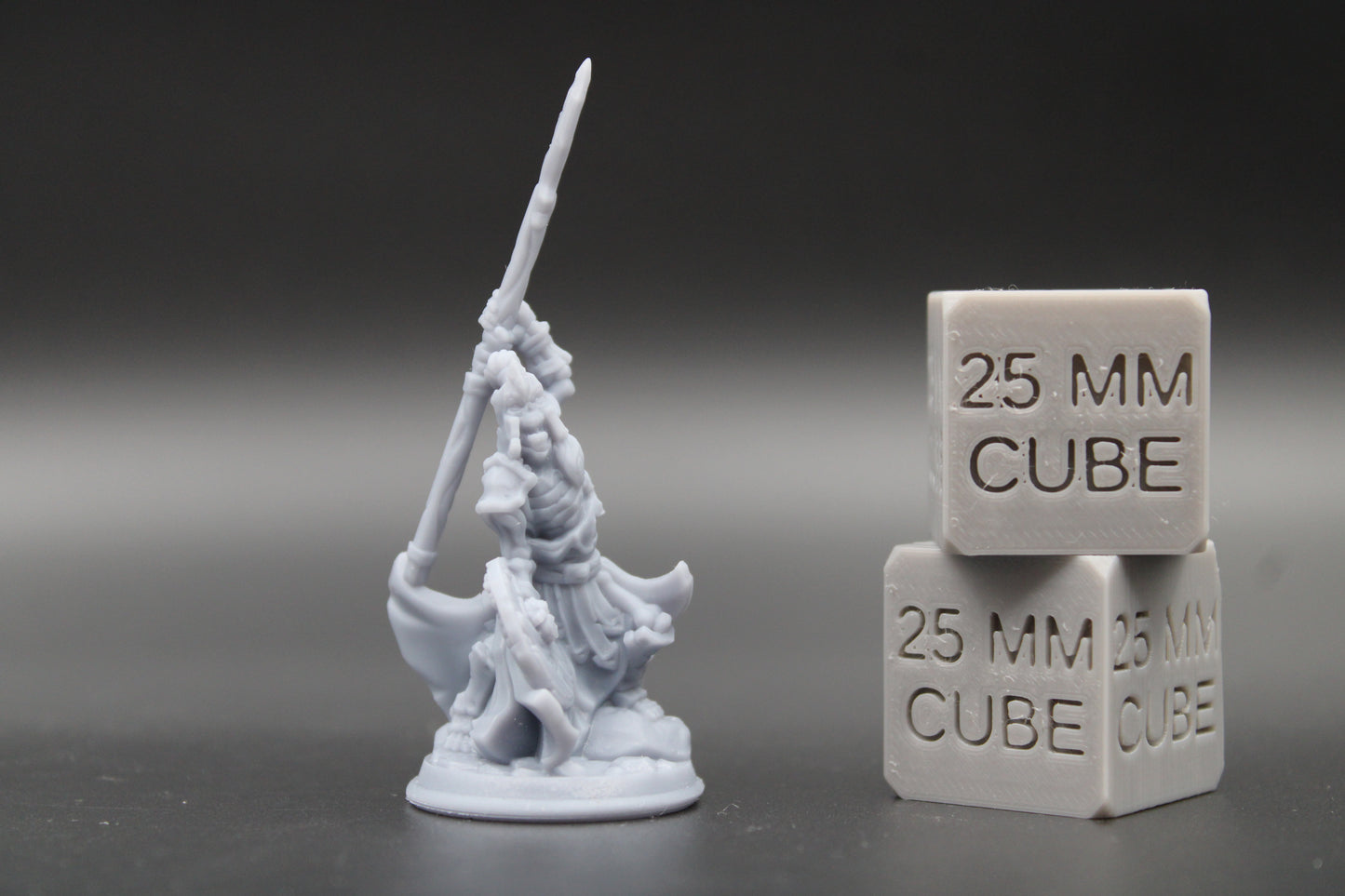 Skeleton Undead Shield Spear Armor Knight Warrior 32mm Miniature Dnd Skirmish
