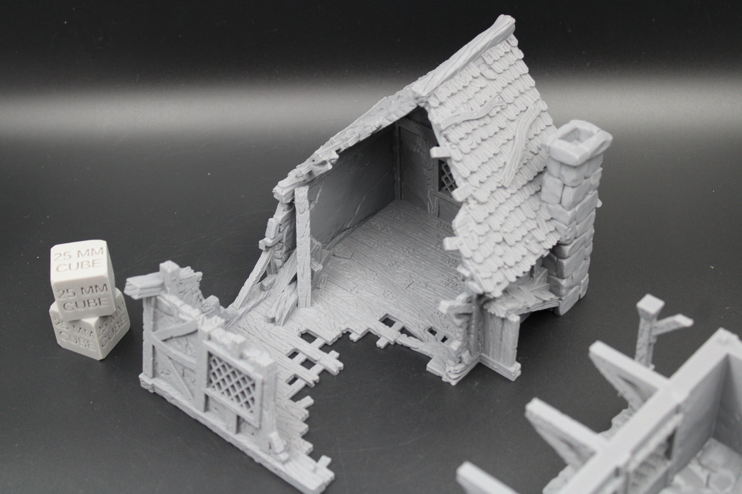 Tabletop Terrain Blacksmith House Ruins Dnd RPG wargame skirmish 28mm