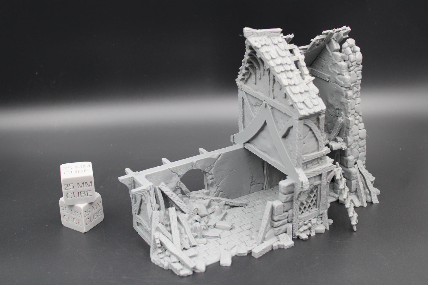 Tabletop Terrain Ruins Cottage House 2 Story Dnd RPG wargame skirmish 28mm