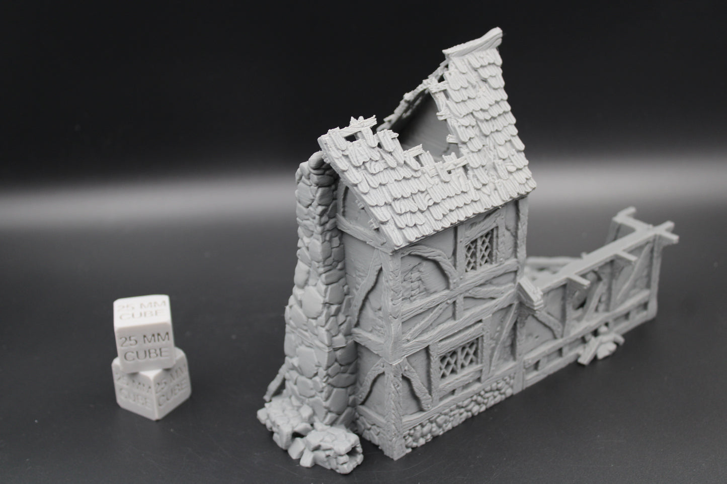 Tabletop Terrain Ruins Cottage House 2 Story Dnd RPG wargame skirmish 28mm