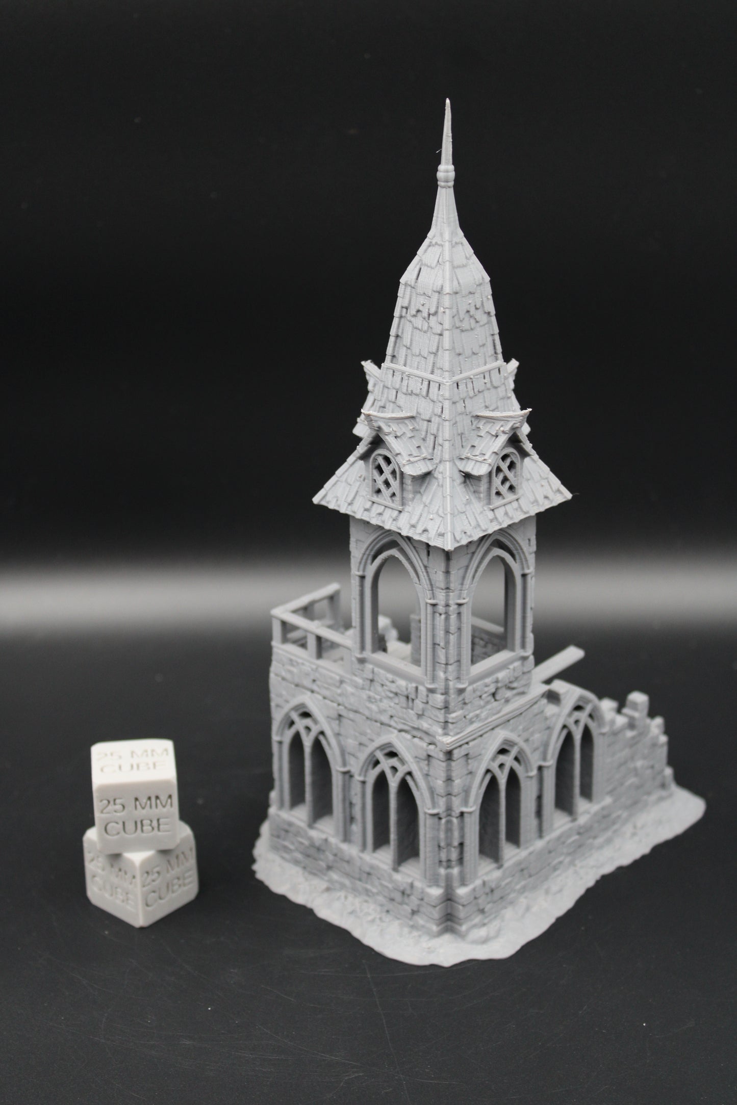 Tabletop Terrain Medieval Ruins Chapel Monestary Dnd RPG wargame skirmish 28mm