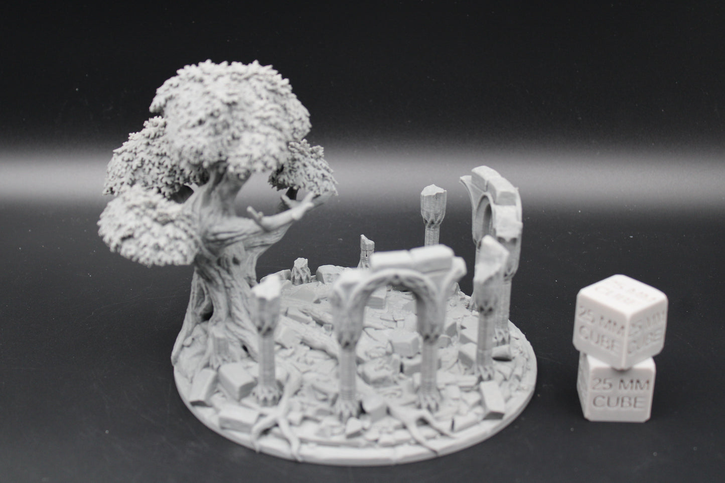 Tabletop Terrain Celestial Temple Rubble Ruin Tree Elven Dnd RPG wargame skirmish 28mm