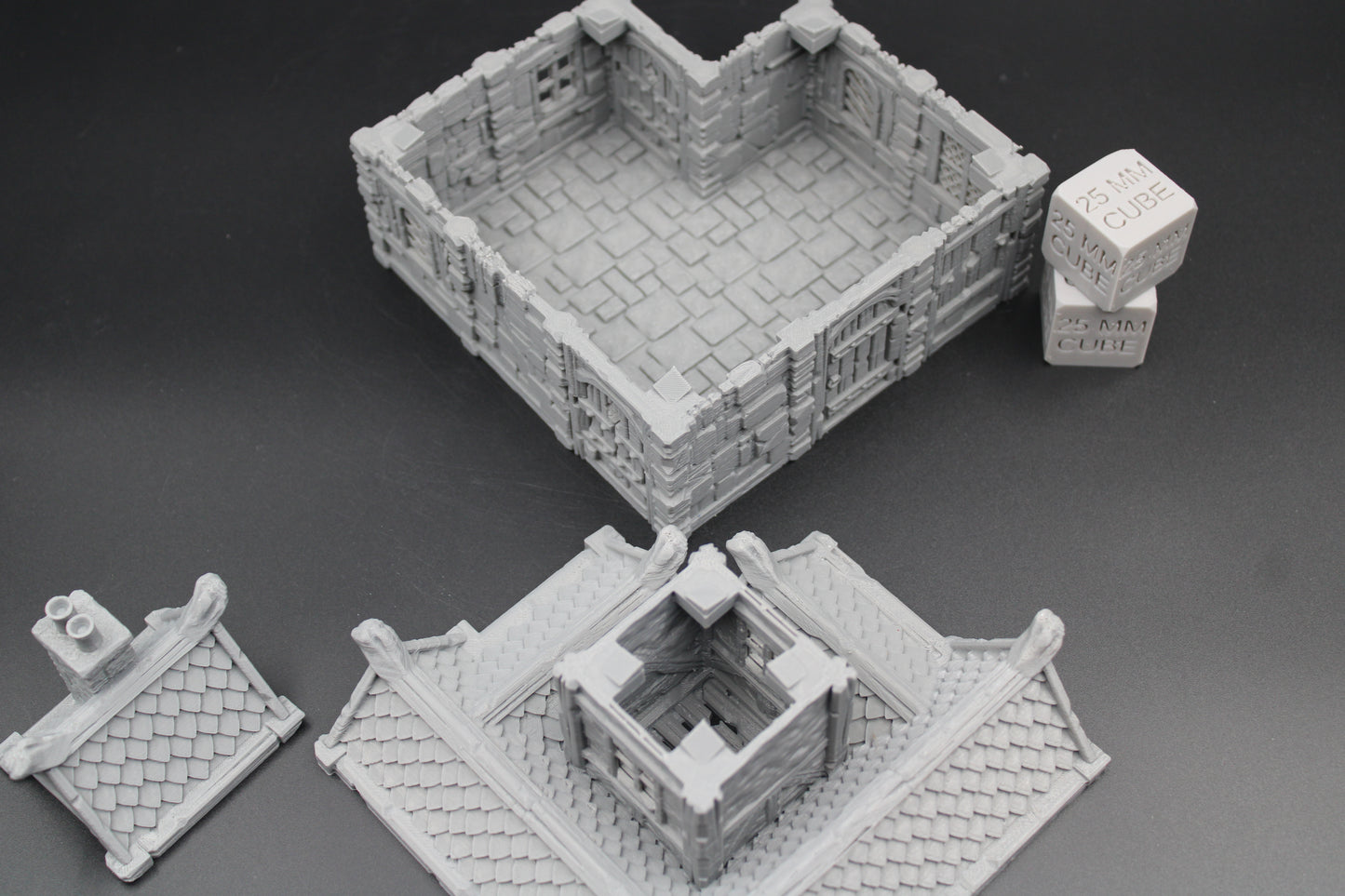 Tabletop Terrain Plaster Stone House 3of19 Town City Dnd RPG wargame skirmish 28mm