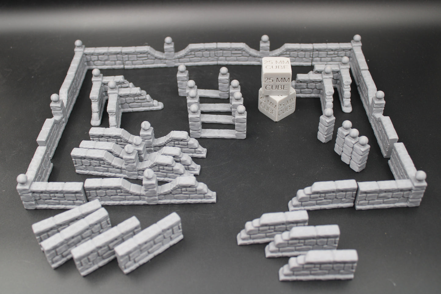 Tabletop Terrain Low Estate Manor Stone Walls Rpg Wargame Skirmish 28-32mm