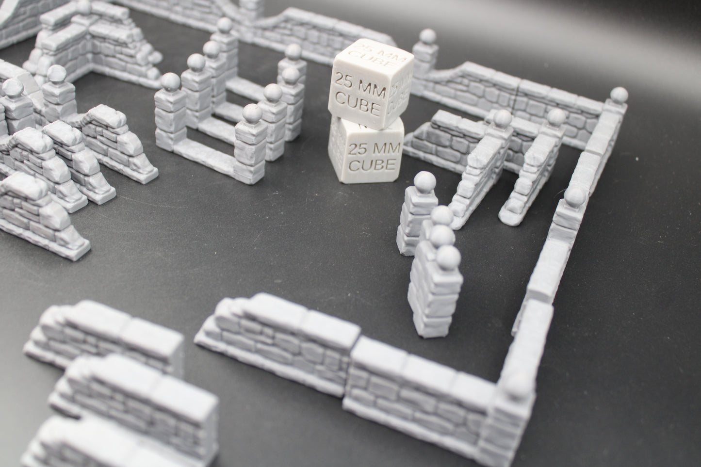 Tabletop Terrain Low Estate Manor Stone Walls Rpg Wargame Skirmish 28-32mm