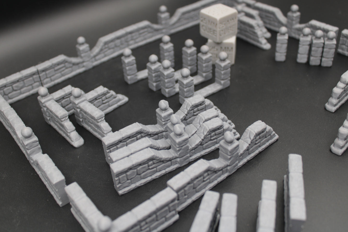 Tabletop Terrain Low Estate Manor Stone Walls Rpg Wargame Skirmish 28-32mm