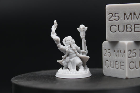 Halfling Adventurer Female Mage Sorceress Wizard 32mm Miniature Dnd Skirmish