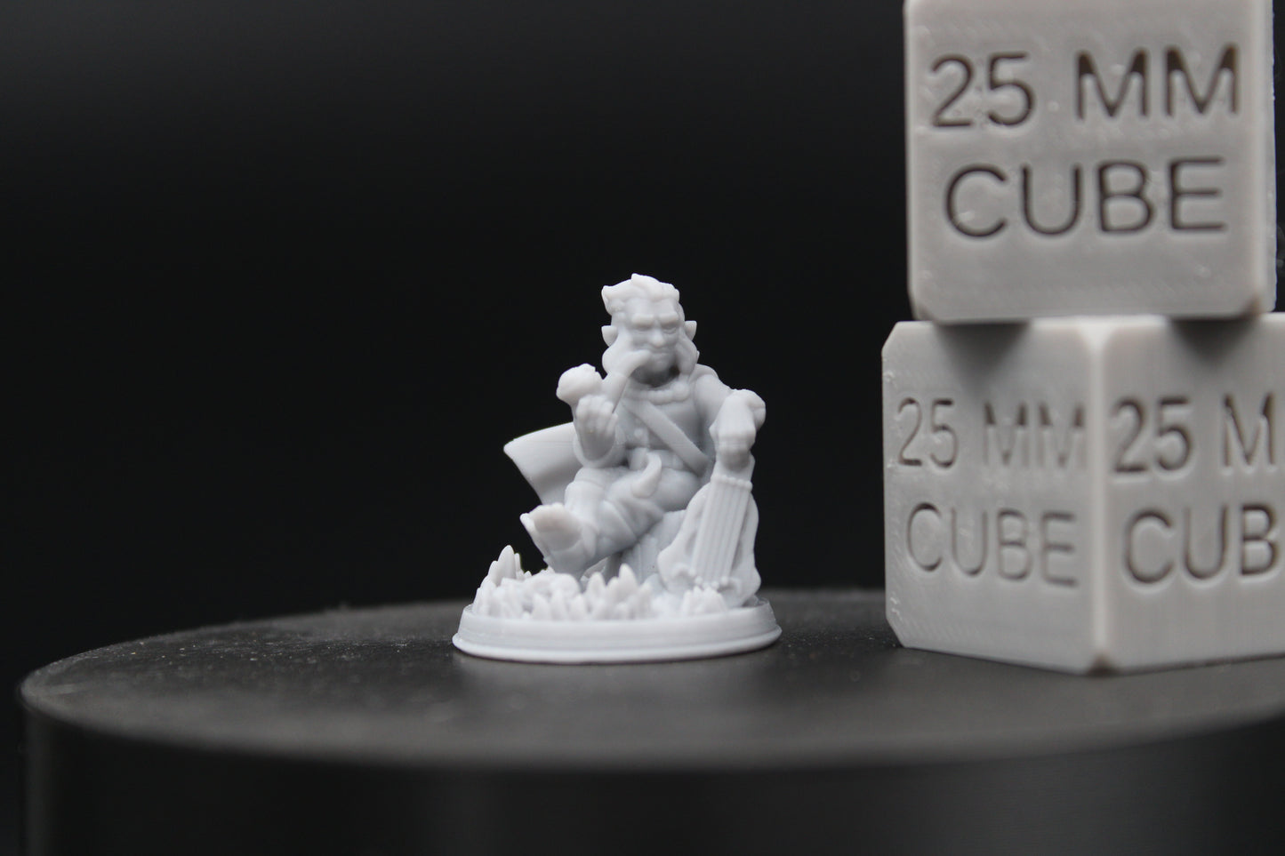 Halfling Adventurer Bard Lyre Harp 32mm Miniature Dnd Skirmish